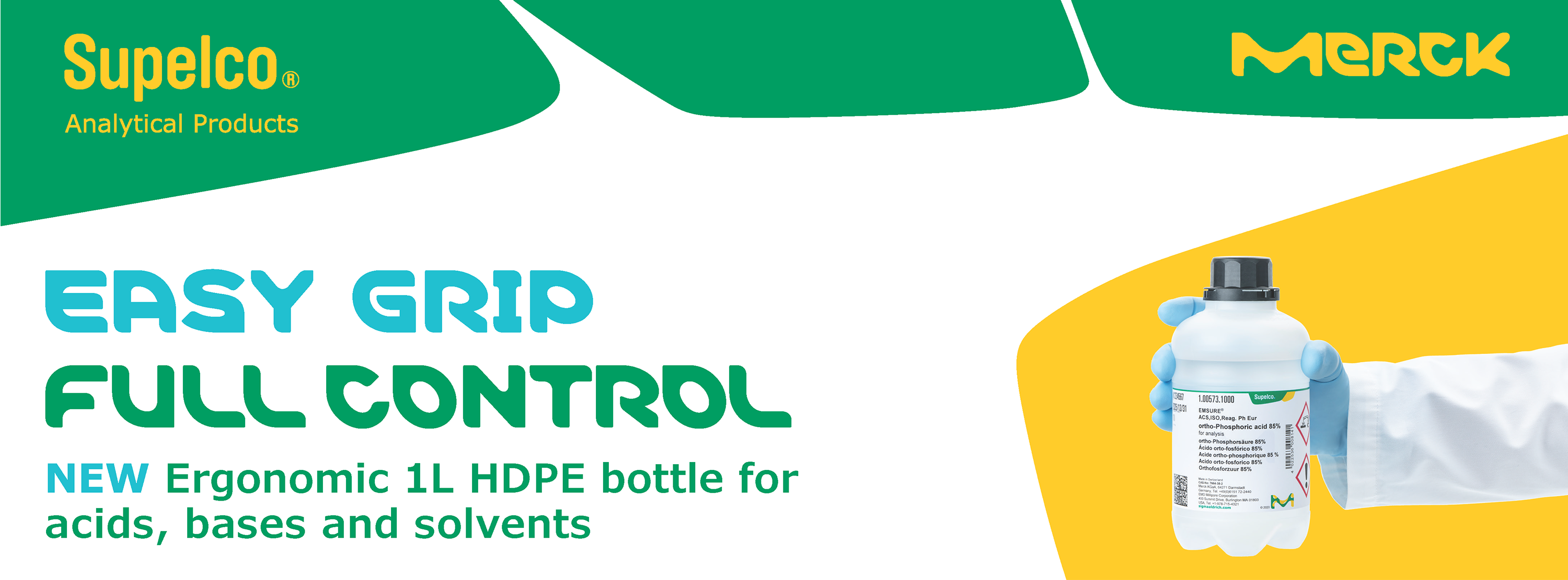 Merck HDPE Bottle Banner